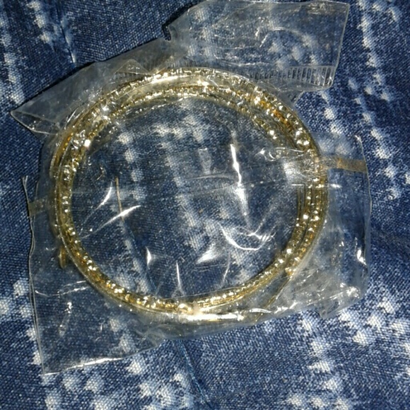 Silver glittered golden hoop earrings - Picture 1 of 4